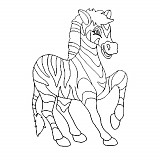 Obrázek pro děti B/D 12 - zebra