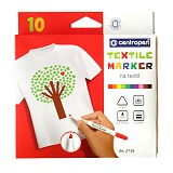 Centropen fixy na textil - sada 10 ks