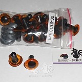 Oči bezpečnostní kulaté hnědé 11 mm / 2 ks