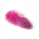 Peří perlička 24 ks pink