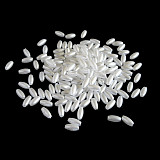 Perličky oválné - rýže 8x4 mm bílá 10 g