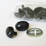 Nos černý oválný 10x14 mm