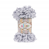 Příze Puffy 100 g šedá světlá