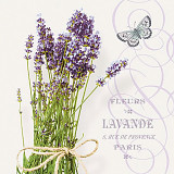 Ubrousek na decoupage - vzor 0134 levandule