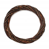 Věnec z proutí tmavý 25 cm