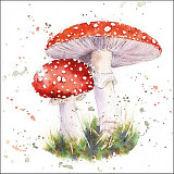 Ubrousek na decoupage - vzor 2707 houby muchomůrky