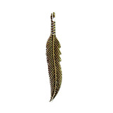 Kovový přívěsek - peříčko 3,5 cm