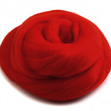 Ovčí rouno 50 g - červená