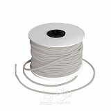 Klobouková guma kulatá 2 mm / 1m bílá