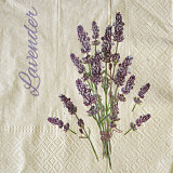 Ubrousek na decoupage - vzor 0135 levandule
