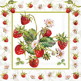 Ubrousek na decoupage - vzor 2915 25x25 cm jahody