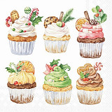 Ubrousek na decoupage - vzor 1318 muffiny, dortíky