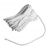 Klobouková guma 1 mm bílá - 10 m