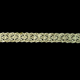 Stuha krajková béžová š. 1,5 cm / 1 m