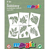 Šablony papírové - 6 ks Listy