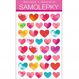 Samolepky srdíčka 3D