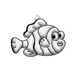 Plastová předloha ryba Nemo