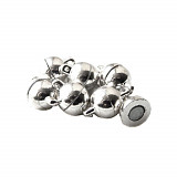 Magnetické zapínání střední 8 mm, barva stříbrná