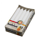 Bolsius svíčky domácí bílé 17 cm nestékavé 10 ks