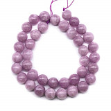 Minerály korálky 8 mm - chalcedon fialový 22 ks