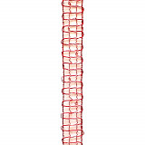 Stuha síťka 20 mm - červená 1 m
