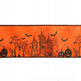 Stuha dekorační š. 6 cm - Halloween 1 m