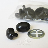 Nos černý oválný 9x13 mm