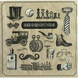 Ubrousek na decoupage - vzor 1736 retro gentleman