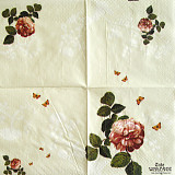 Ubrousek na decoupage - vzor 0223 růže