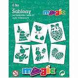 Šablony papírové - 6 ks Velikonoce