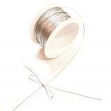 Prýmek šňůrka 1,5 mm - stříbrná 5 m