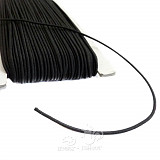Klobouková guma 1 mm černá - 10 m