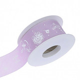 Jarní stuha š. 4 cm - fialová sv. 1 m