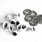 Oči bezpečnostní kulaté bílé 15 mm / 2 ks