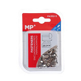 Hřebíčky nýtky 25 ks, vel. 7x25mm stříbrné