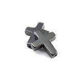 Korálek hematit křížek vel. 10x14mm