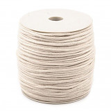 Knoty na svíčky 100 m a šňůra na drhání macramé 2 mm - cívka